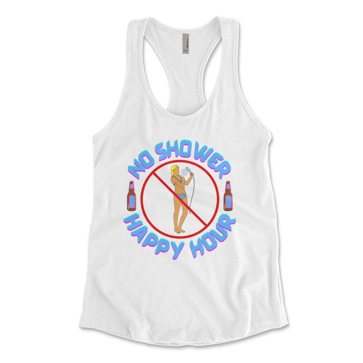 "No Shower Happy Hour" Women's Tank Top