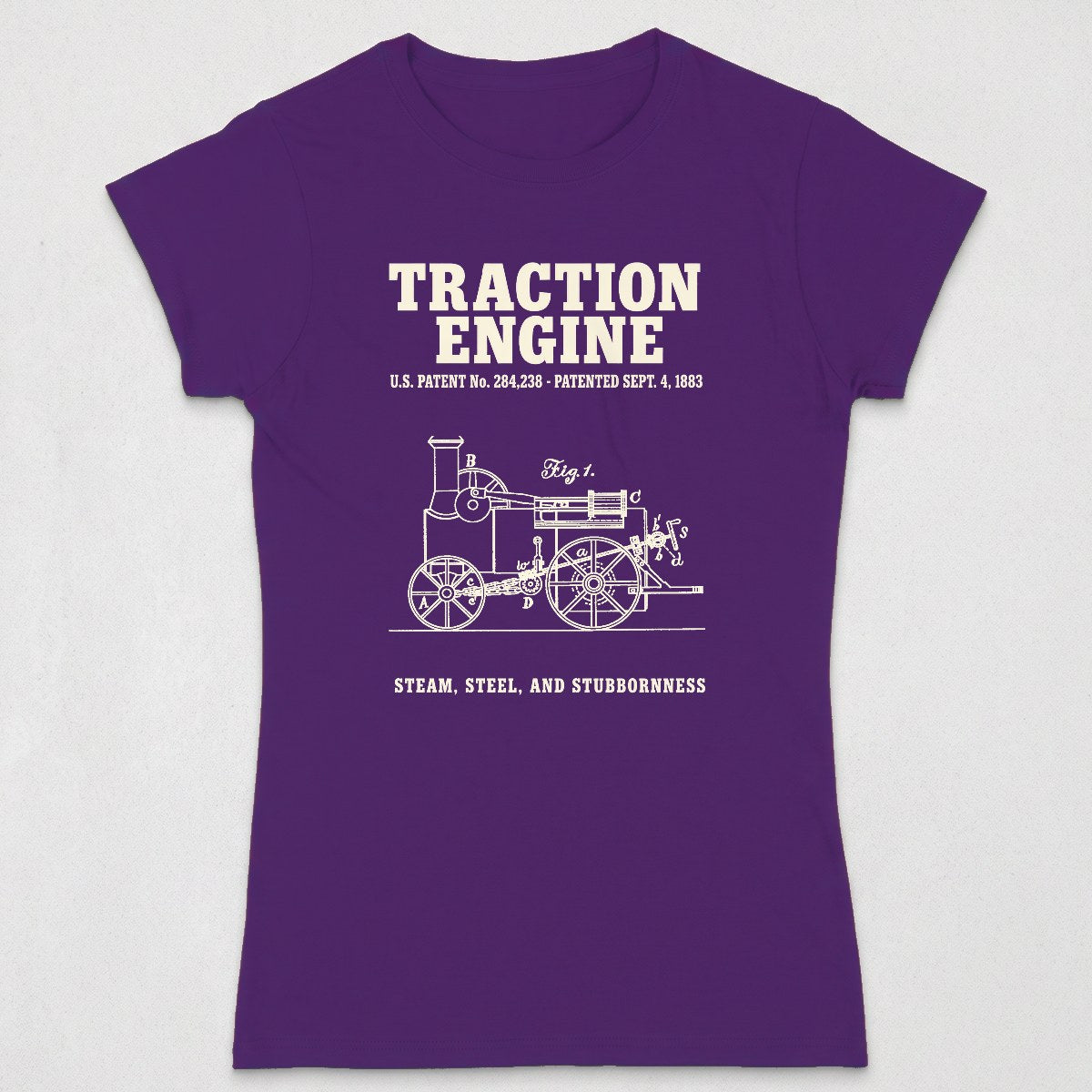 Traction Engine 1883 Patent (WOMENS) product image 10