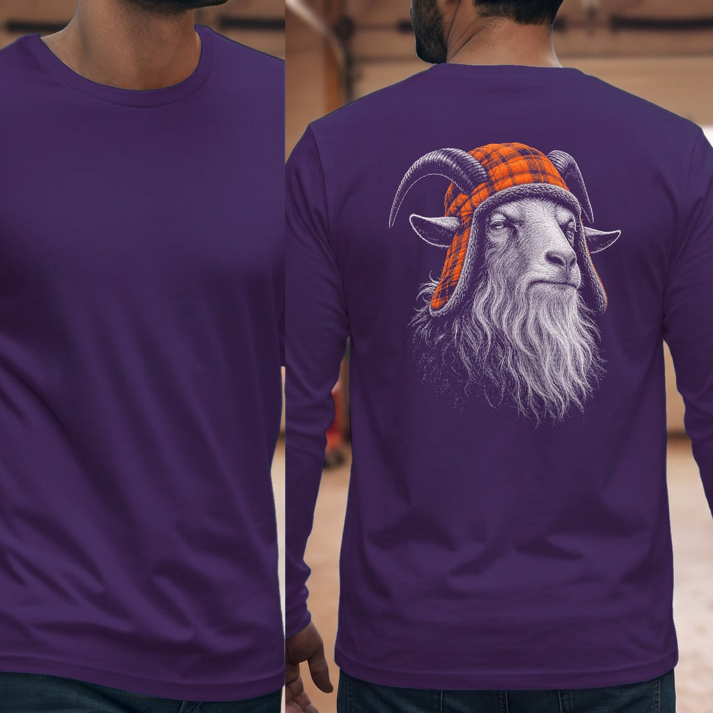 Goat Grandpa Trapper Long Sleeve Tee