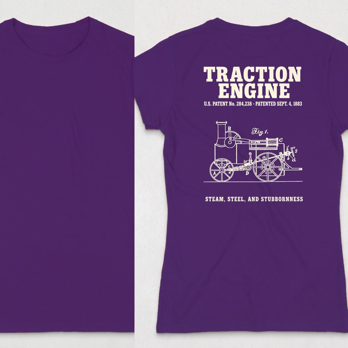 Traction Engine 1883 Patent (WOMENS) product image 12