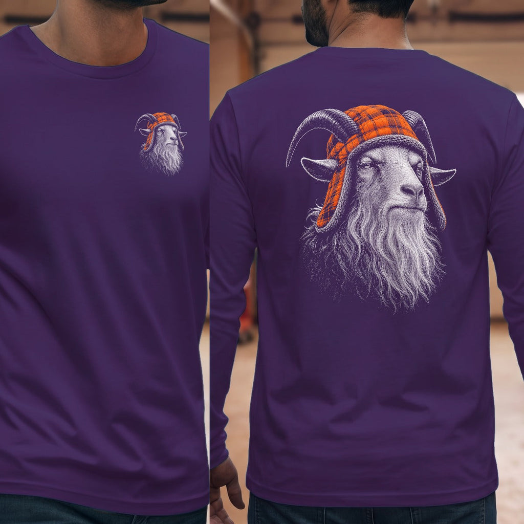 Goat Grandpa Trapper Long Sleeve Tee