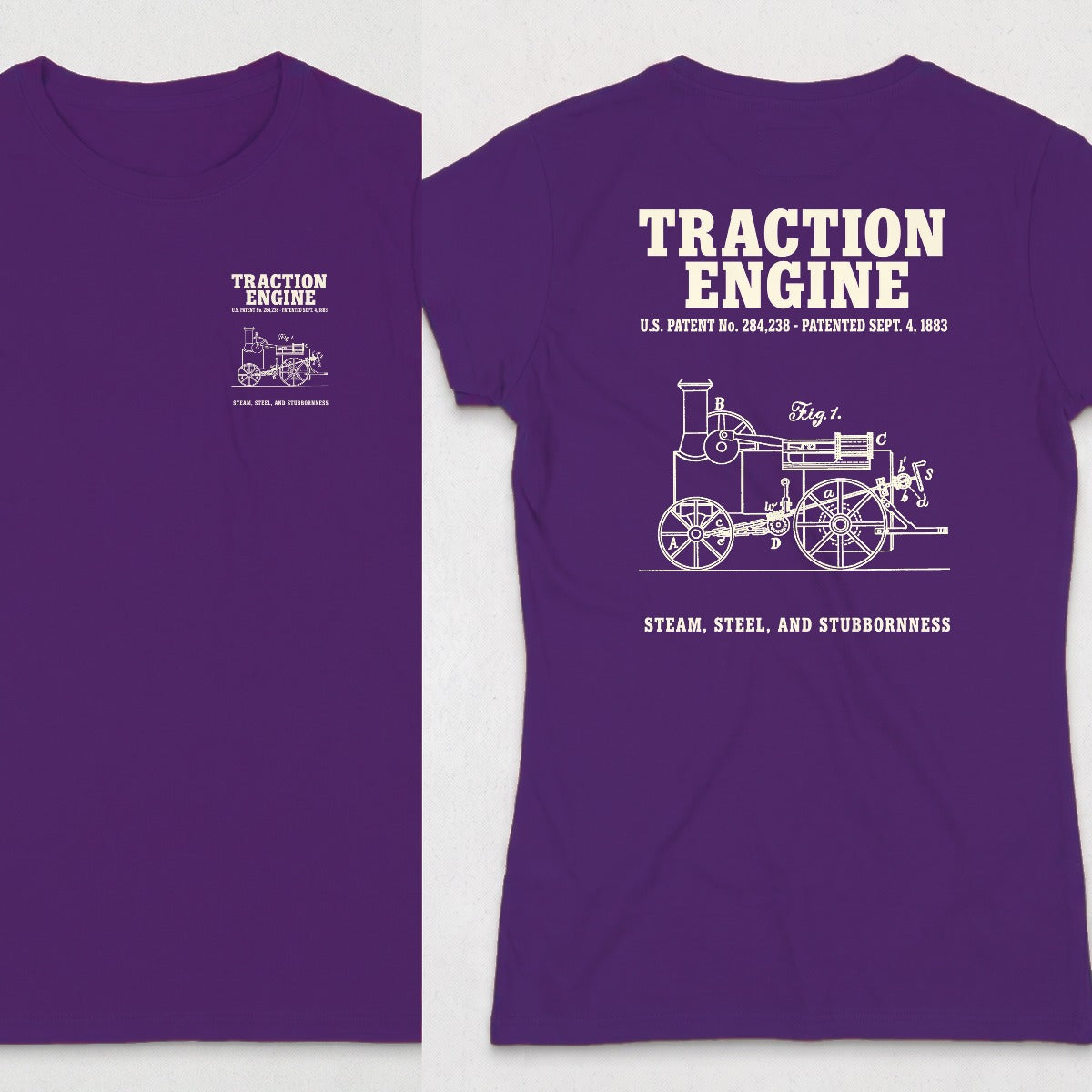 Traction Engine 1883 Patent (WOMENS) product image 11