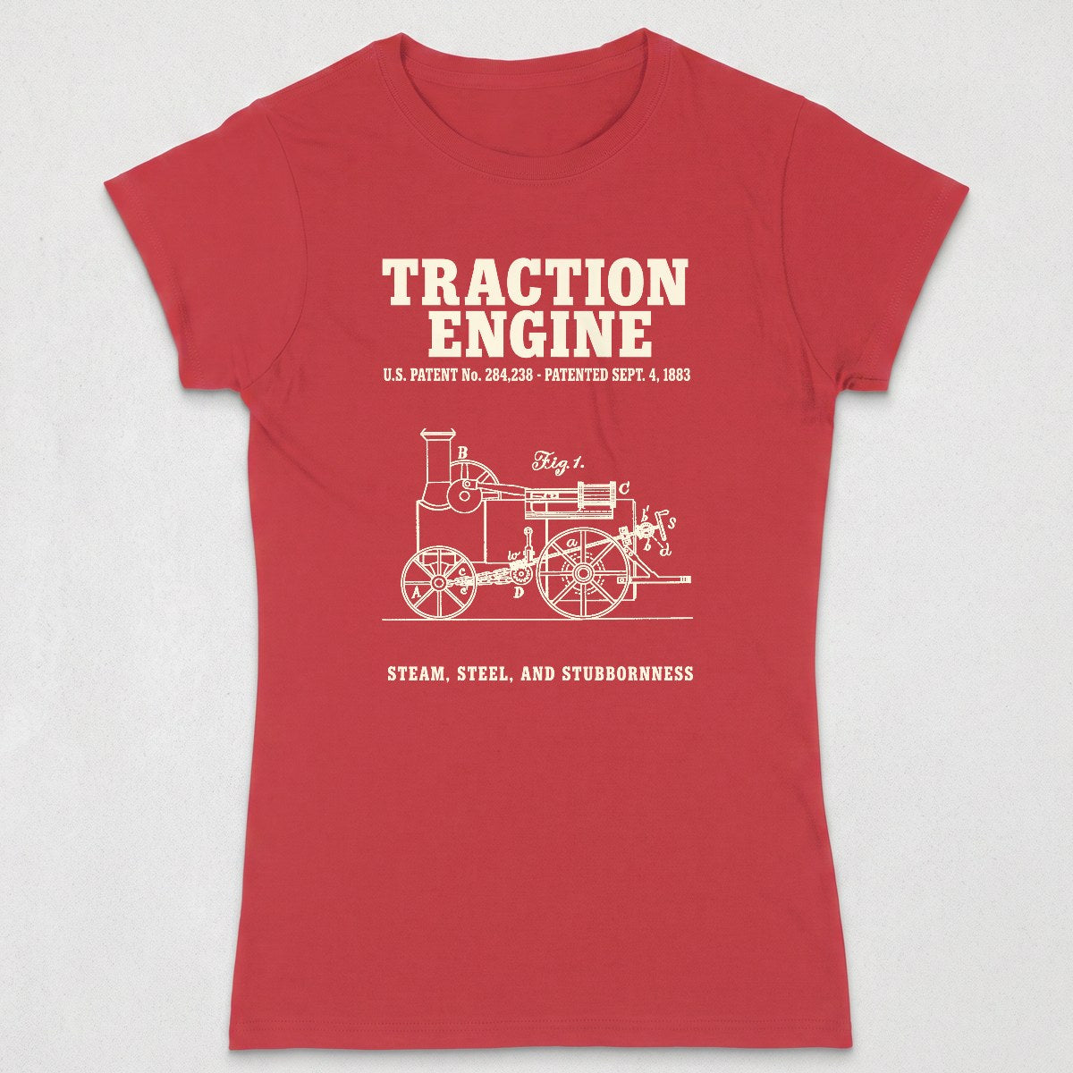 Traction Engine 1883 Patent (WOMENS) product image 16
