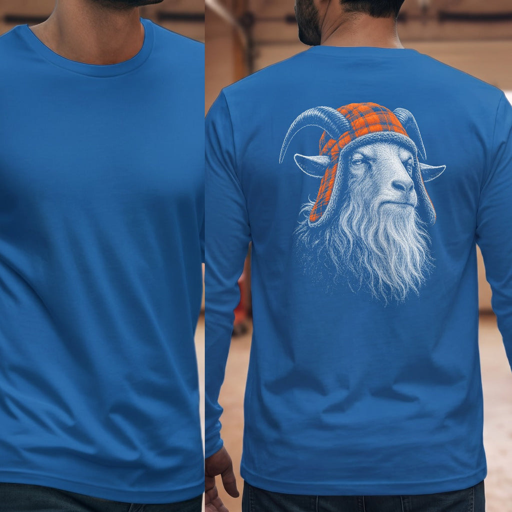 Goat Grandpa Trapper Long Sleeve Tee