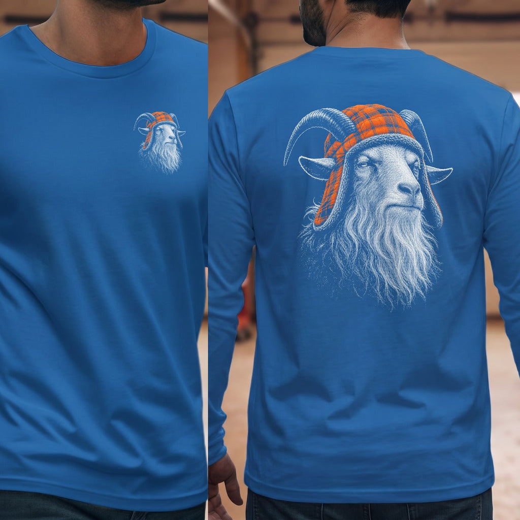 Goat Grandpa Trapper Long Sleeve Tee