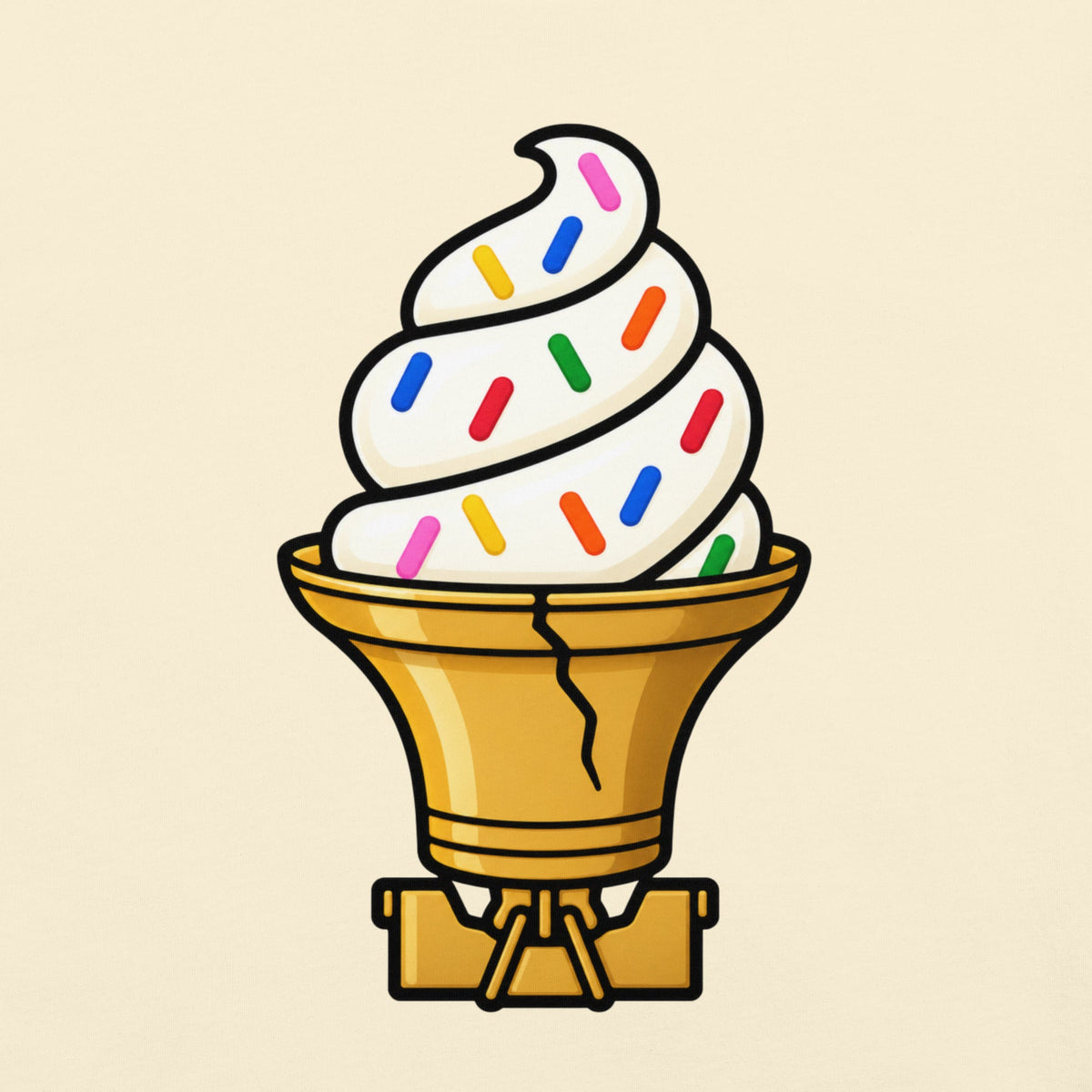 "Liberty Bell Ice Cream Cone with Jimmies" Comfort Colors product image 19