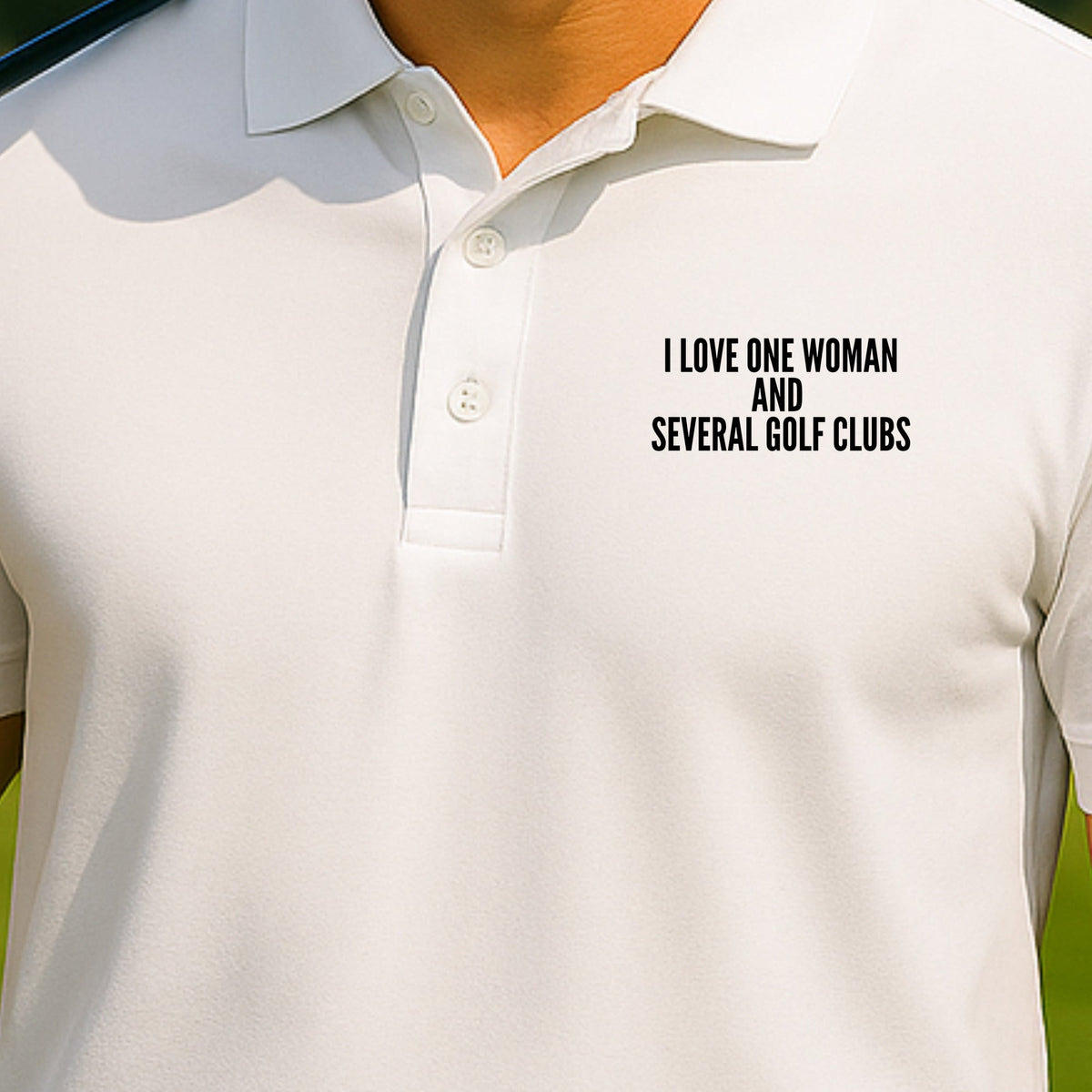 I Love One Woman Performance Polo